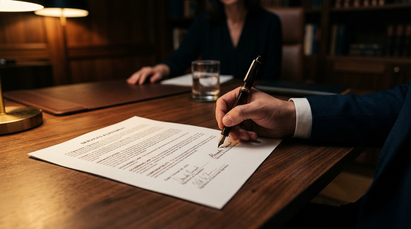 Client Signing Contract